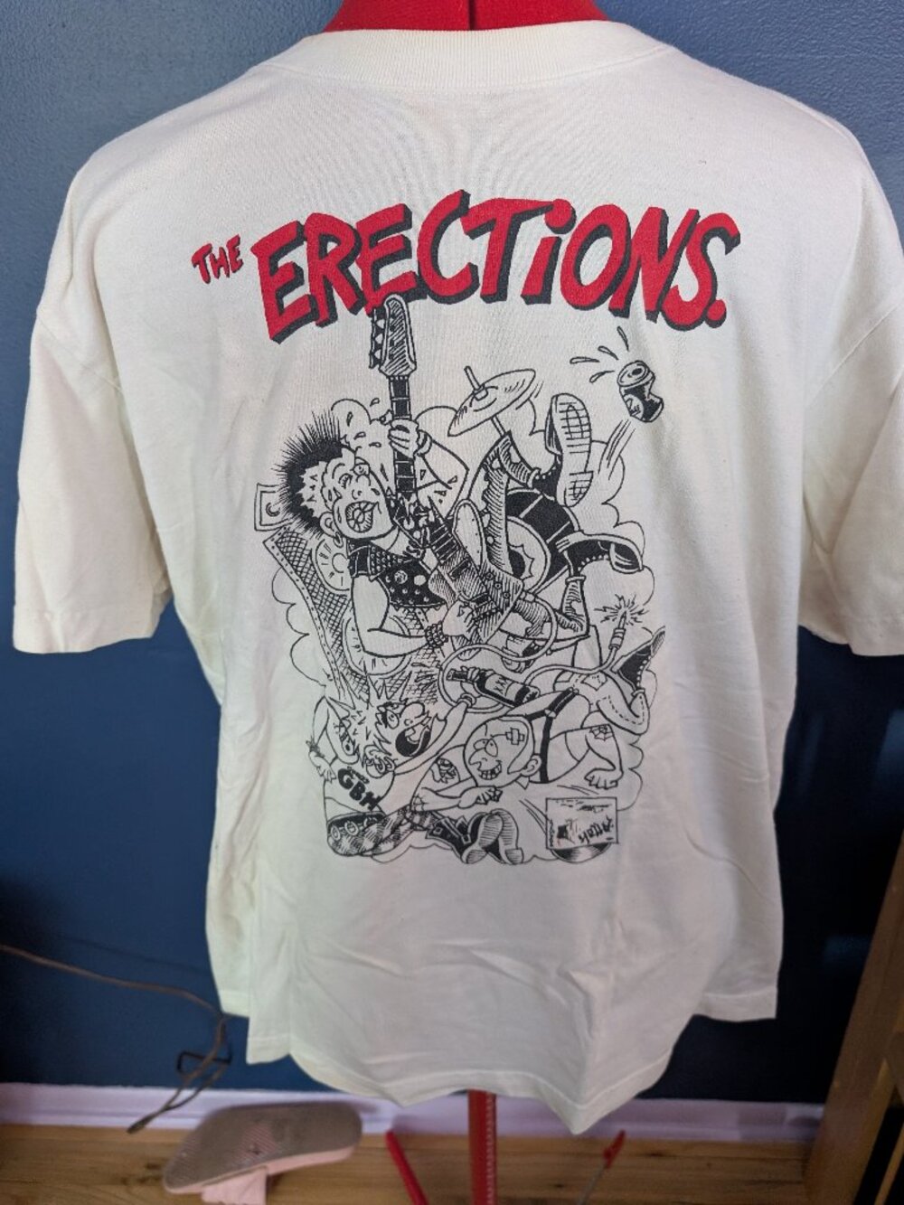 The Erections Punk Band Shirt sz XL